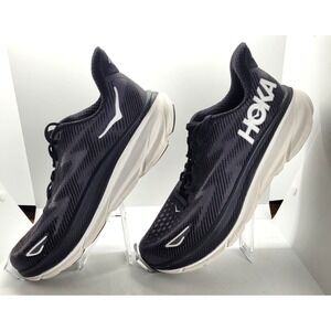 HOKA One One Clifton Sneakers Women's SZ 8.5B Running Walking Shoes Black
